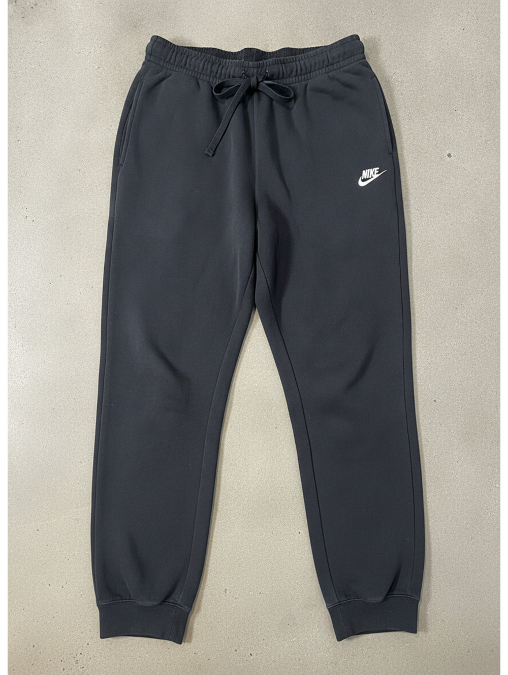 Nike Men's Jogger Sweatpants Black Large Logo Pocketed